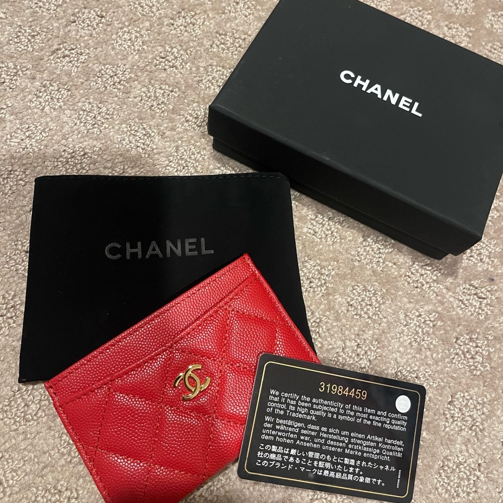 Like new authentic Chanel card wallet